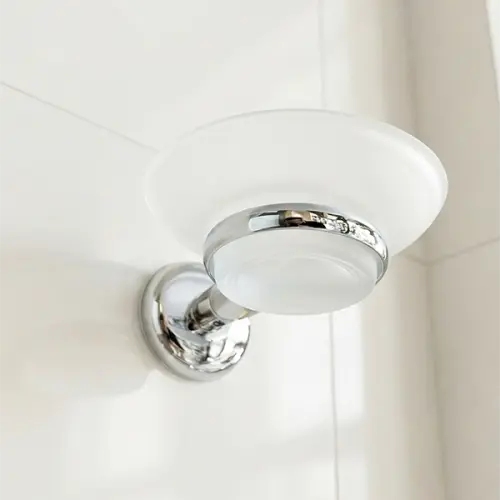 حامل صابون جداري كارليم نيم فضي